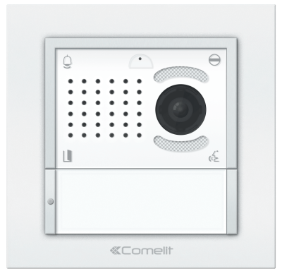 Вызывная панель Comelit IKALL с 1 кнопкой белая VIP